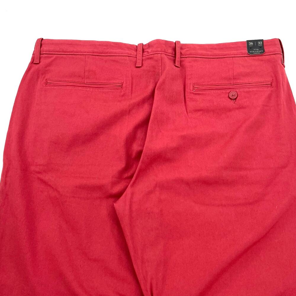 J.Crew Stretch 770 Straight men’s khaki casual pants 36x32 - Picture 7 of 13